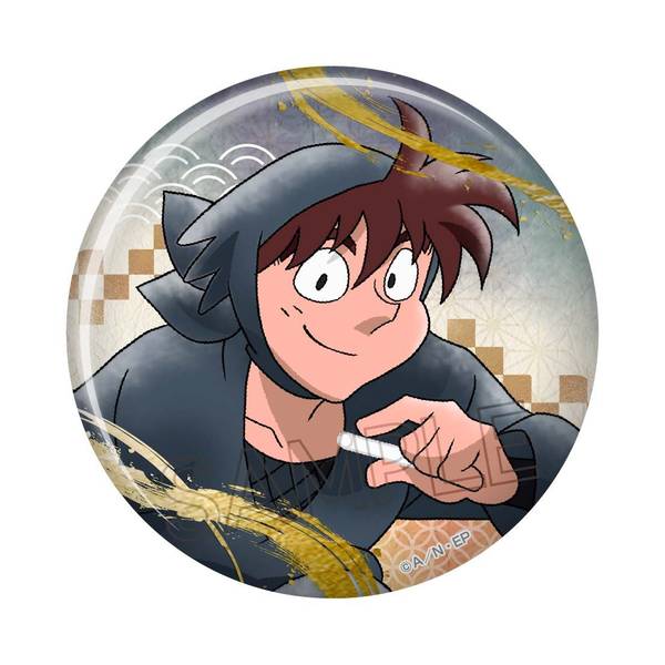 【8月予約】忍たま乱太郎 箔押し缶バッジ 土井半助 キャラグッズ 4571653543801