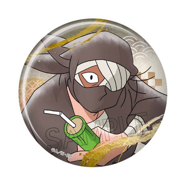 【8月予約】忍たま乱太郎 箔押し缶バッジ 雑渡昆奈門 キャラグッズ 4571653543887