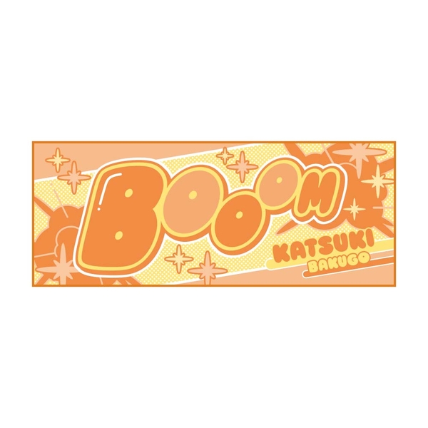 僕のヒーローアカデミア 10周年記念 擬音フェイスタオル 爆豪勝己