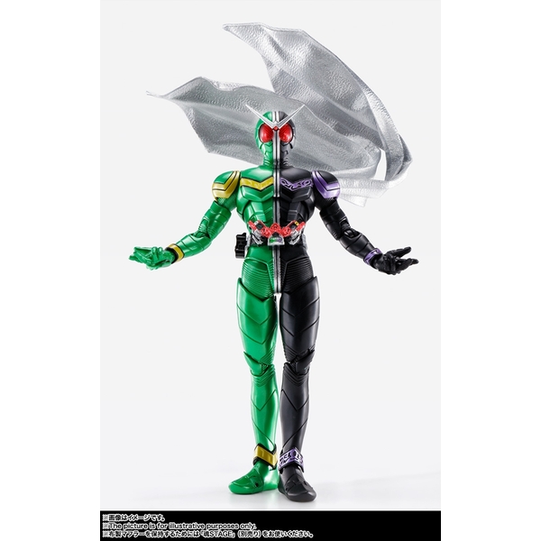 バンダイ S.H.Figuarts(真骨彫製法) 仮面ライダーW サイクロンジョーカー 風都探偵アニメ化記念 「風都探偵」より フィギュア 4573102637598