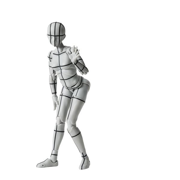 バンダイ S.H.Figuarts ボディちゃん -スポーツ- Edition -ワイヤーフレーム-(グレー Color Ver.) フィギュア 4573102673084【在庫品】