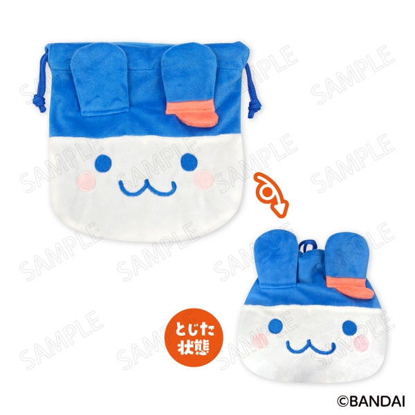 たまごっち ウェルカムバーガー フェイス巾着 D：みみっち