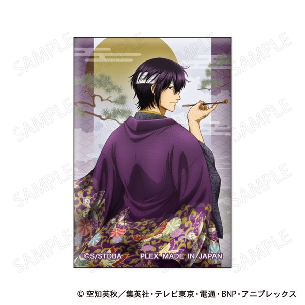 銀魂 スクエア缶バッジ 和装×振り向き Ver. E：高杉晋助