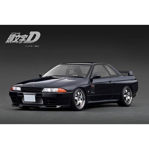 イグニッションモデル 1/18 ニッサン スカイライン GT-R V-spec II BNR32 ブラック 頭文字D 完成品ミニカー IG3544