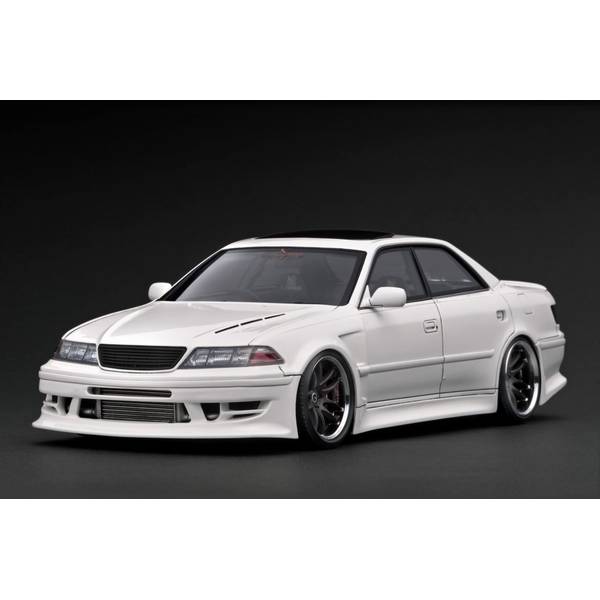 イグニッションモデル 1/18 トヨタ VERTEX JZX100 マークII ホワイト 完成品ミニカー IG3576