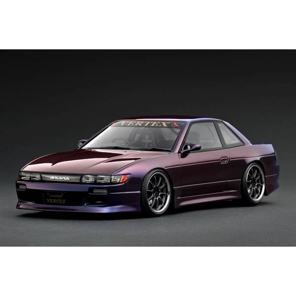 イグニッションモデル 1/18 VERTEX S13 ニッサン シルビア パープルメタリック 完成品ミニカー IG3586