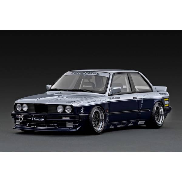 イグニッションモデル 1/18 BMW PANDEM 30 シルバー/ブルー 完成品ミニカー IG3717