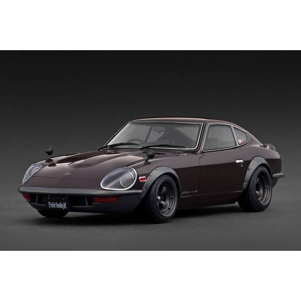 イグニッションモデル 1/18 ニッサン フェアレディ 240ZG HS30 マルーン 完成品ミニカー IG3721