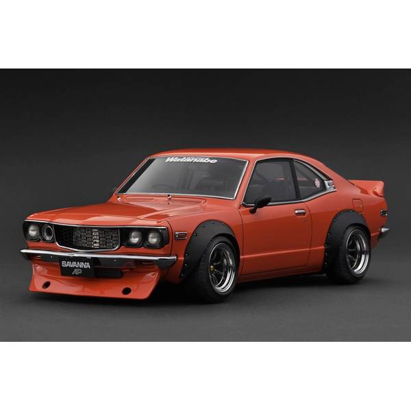 イグニッションモデル 1/18 マツダ サバンナ S124A セミワークス オレンジ 完成品ミニカー IG3731