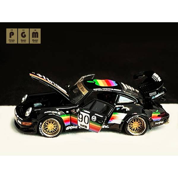 2月予約】PGM 1/64 ポルシェ RWB 964 ブラック 完成品ミニカー