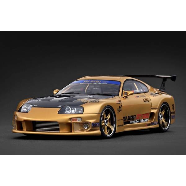 イグニッションモデル 1/18 トヨタ TOP SECRET GT300 スープラ A80 ゴールド 完成品ミニカー IG3743