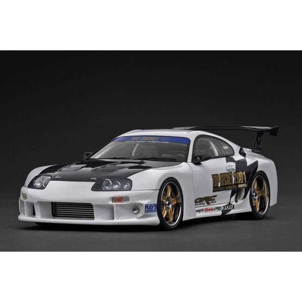 イグニッションモデル 1/18 トヨタ TOP SECRET GT300 スープラ A80 ホワイト 完成品ミニカー IG3744