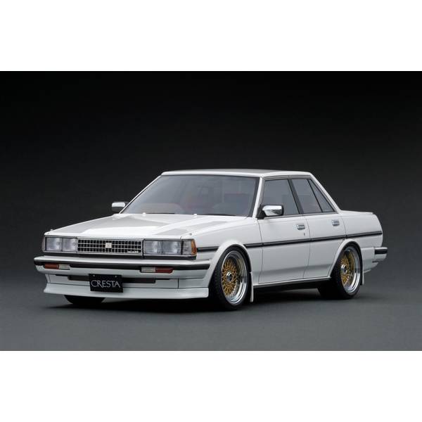 イグニッションモデル 1/18 トヨタ クレスタ スーパールーセント TWINCAM24 GX71 ホワイト 17インチホイール 完成品ミニカー IG3828