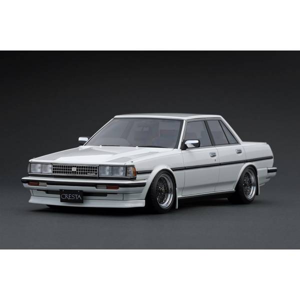 イグニッションモデル 1/18 トヨタ クレスタ スーパールーセント TWINCAM24 GX71 ホワイト 16インチホイール 完成品ミニカー IG3829