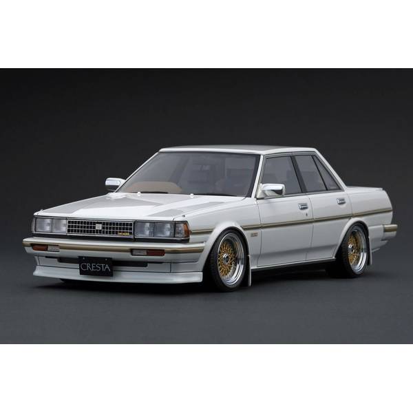 イグニッションモデル 1/18 トヨタ クレスタ スーパールーセント TWINCAM24 EXCEED GX71 パールホワイト 完成品ミニカー IG3830