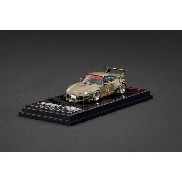 【1月予約】イグニッションモデル 1/64 ポルシェ RWB 993 マットグリーン 完成品ミニカー IG3873