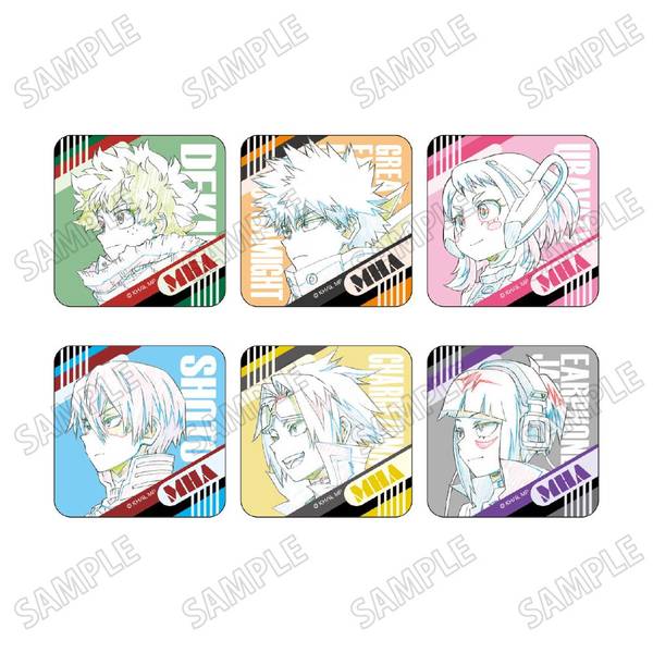 【5月予約】僕のヒーローアカデミア描き下ろしラメアクリルバッジコレクション【行進ver.】 6個入BOX キャラグッズ 4573613711374