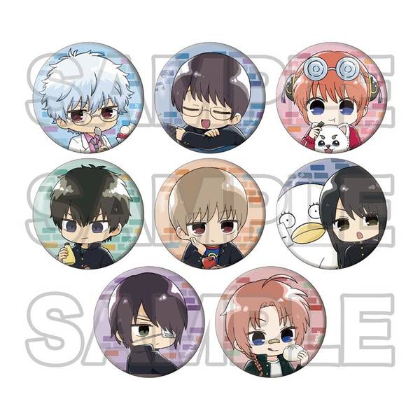3年Z組銀八先生 虹 グリッター缶バッジ 9個入BOX