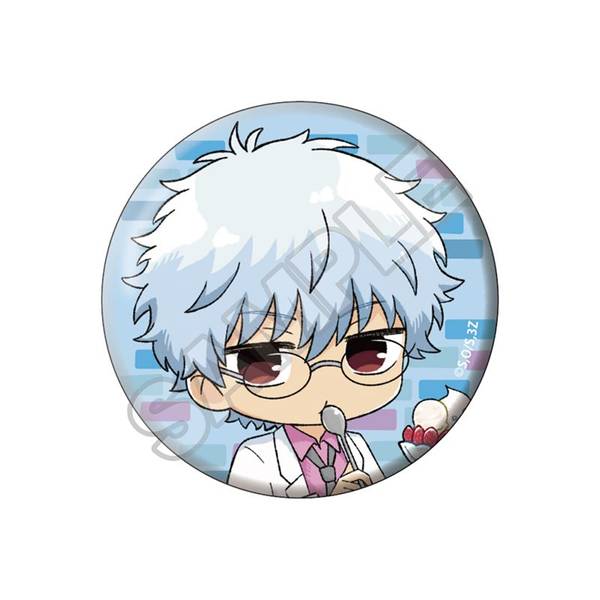 3年Z組銀八先生 ぷち窓 グリッター缶バッジ 8個入BOX | 4573618344072