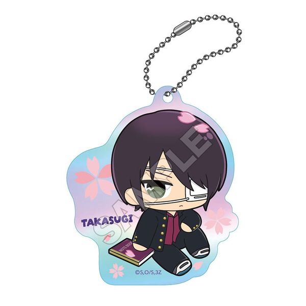 【5月予約】3年Z組銀八先生 ぬいぴ～すふれんず オーロラアクリルキーチェーン 高杉晋助 キャラグッズ 4573618352794