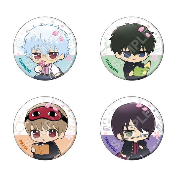 【5月予約】3年Z組銀八先生 ぬいぴ～すふれんず 缶バッジ 4個入BOX キャラグッズ 4573618352800