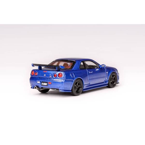 <超美品>子供車　Blue 12月予約】MOTORHELIX 1/64 ニッサン NISMO R34 GT-R Z-tune