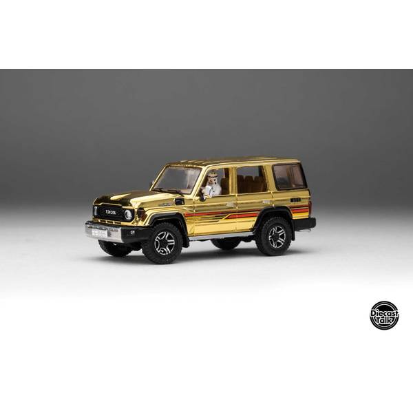 【8月予約】ゲインコーププロダクツ 1/64 トヨタ ランドクルーザー 70 アラブ仕様 Gold Edition DiecastTalk特注品 完成品ミニカー DTGSPC8