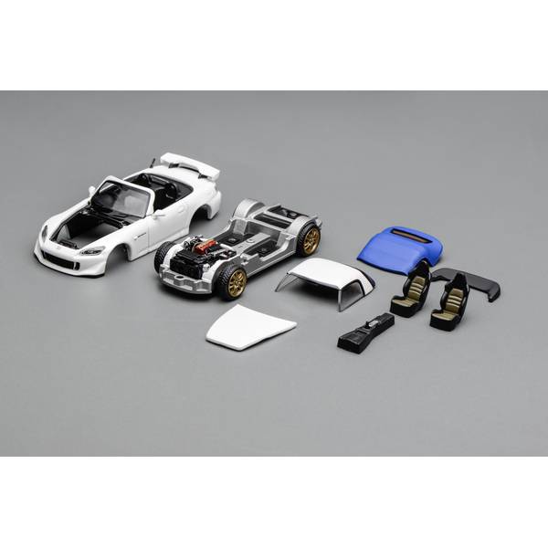 マイクロターボ S2000 レースカー 白 新品未開封品 新品 Micro Turbo 1/64 S2000 Race Car Metallic White