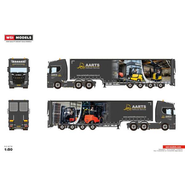 5月予約】WSIModels 1/50 スカニア R ハイライン CR20H 6×2 ツイン