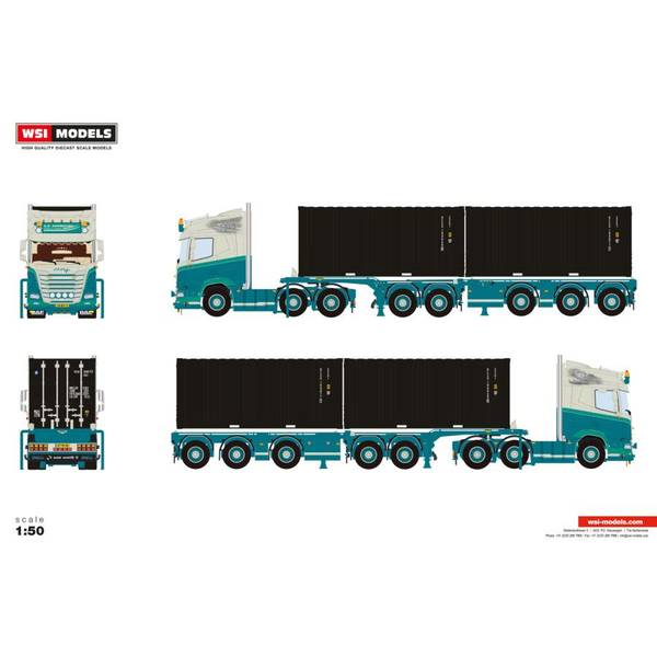 8月予約】WSIModels 1/50 DAF XF スペースハイトキャブ スカイライト無