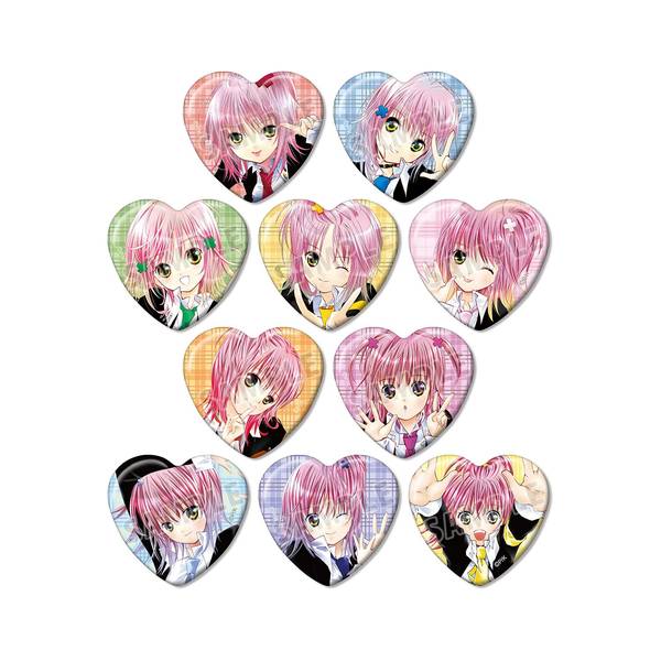 【10月予約】しゅごキャラ！トレーディング表紙イラストハート型缶バッジ 10個入BOX キャラグッズ 4573641972808