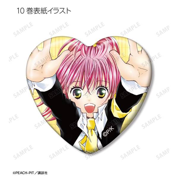 カラマリ　笹塚尊　ハート型キャラクター缶バッジ10個セット カラマリ 笹塚尊 ハート型キャラクター缶バッジ10個セット