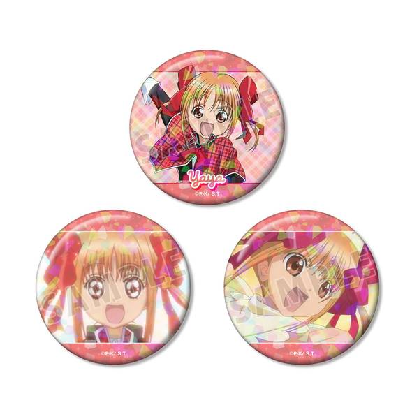【10月予約】TVアニメ『しゅごキャラ！』結木 やや ホログラム缶バッジ3個セット キャラグッズ 4573643020255