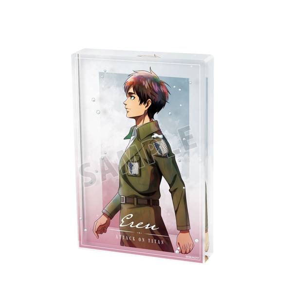 【9月予約】進撃の巨人描き下ろし エレン 冬の歩みver. アクリルブロック キャラグッズ 4573643026653