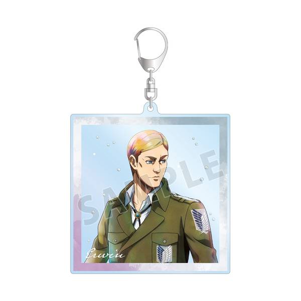 【9月予約】進撃の巨人描き下ろし エルヴィン 冬の歩みver. BIGアクリルキーホルダー キャラグッズ 4573643026738