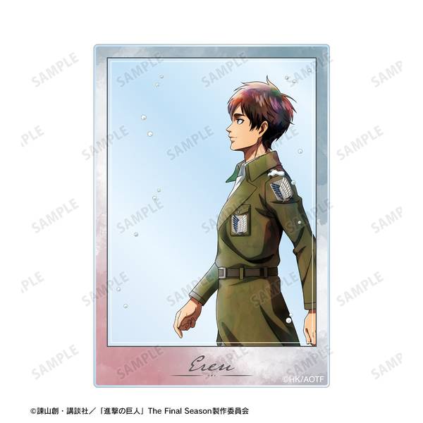 進撃の巨人描き下ろし エレン 冬の歩みver. アクリルカード2種セット