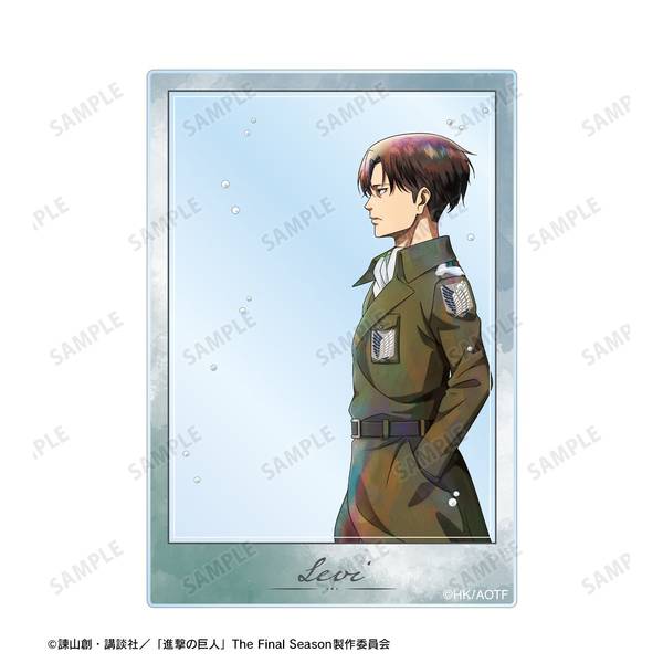 進撃の巨人描き下ろし リヴァイ 冬の歩みver. アクリルカード2種セット