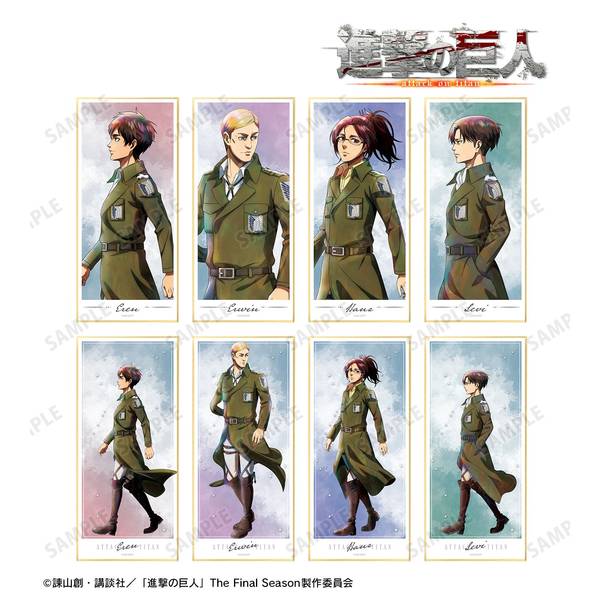 進撃の巨人描き下ろし 冬の歩みver. トレーディングスタンド付き色紙 8