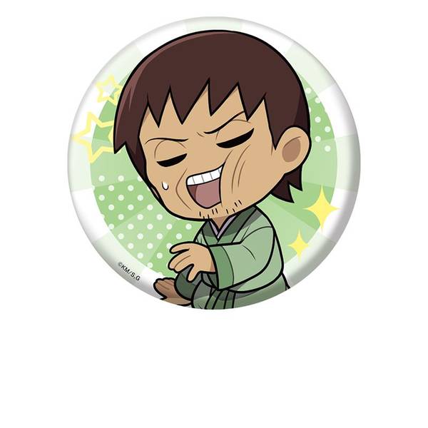 【8月予約】増田こうすけ劇場 ギャグマンガ日和GO ぺたん娘缶バッジ 松尾芭蕉 キャラグッズ 4573661600163