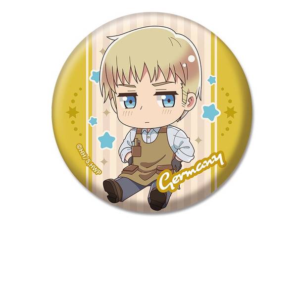 【8月予約】ヘタリア World★Stars ぺたん娘缶バッジ ドイツ キャラグッズ 4573661601078