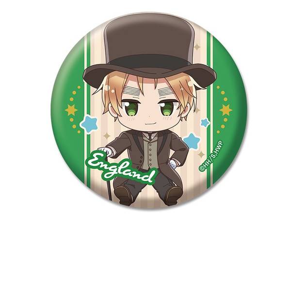 【8月予約】ヘタリア World★Stars ぺたん娘缶バッジ イギリス キャラグッズ 4573661601108