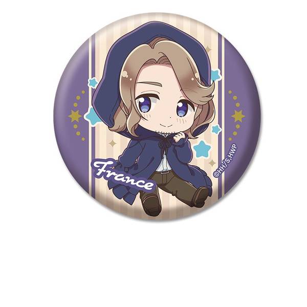 【8月予約】ヘタリア World★Stars ぺたん娘缶バッジ フランス キャラグッズ 4573661601115