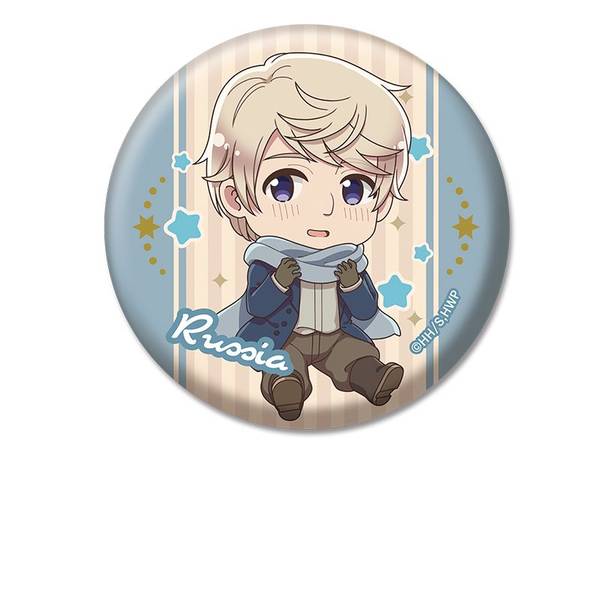 【8月予約】ヘタリア World★Stars ぺたん娘缶バッジ ロシア キャラグッズ 4573661601122
