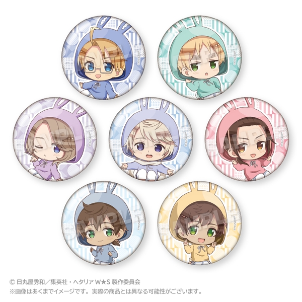 ヘタリア World★Stars トレーディング缶バッジ アニマルパーカーver. Bボックス 7個入BOX
