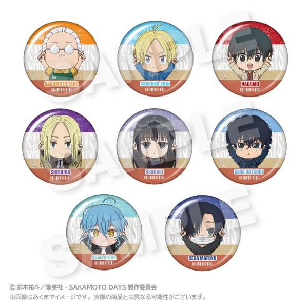 【3月予約】TVアニメ『SAKAMOTO DAYS』 トレーディングぽいんつ缶バッジ 8個入BOX キャラグッズ 4573676451187