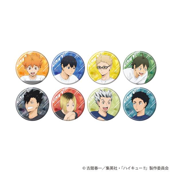 【11月予約】ハイキュー!! 描き下ろしトレーディングホログラム缶バッジ 振り返りタイムVer. [全8種] 8個入BOX キャラグッズ 4573689757399