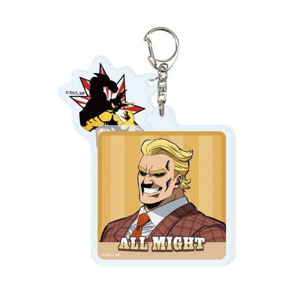 【11月予約】僕のヒーローアカデミア 2連アクリルキーホルダー オールマイト アメリカンレトロVer. キャラグッズ 4573689786849