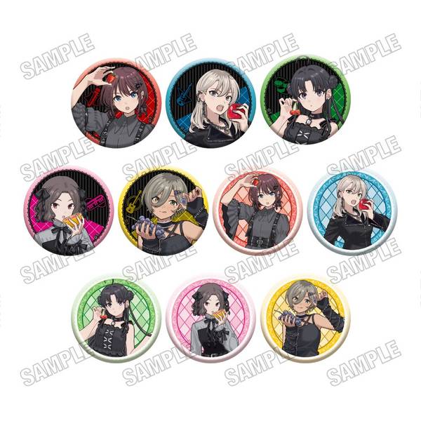 【4月予約】アニメ「ガールズバンドクライ」 描き下ろし缶バッジコレクション[ブラックファッションフルーツver.] 10個入BOX キャラグッズ 4573699540677