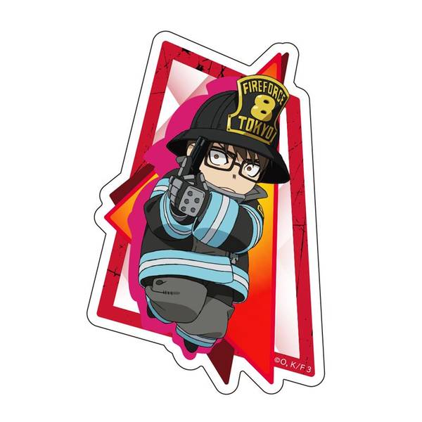 【10月予約】TVアニメ『炎炎ノ消防隊 参ノ章』 ダイカットステッカー 武久 火縄 ミニキャラ キャラグッズ 4573699580048