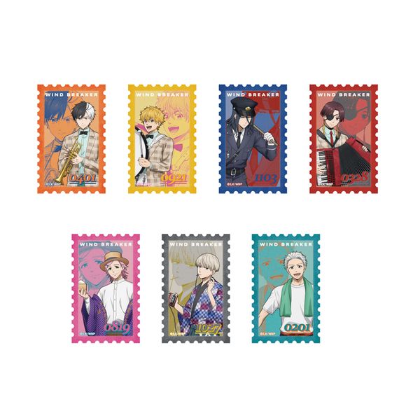 【4月予約】TVアニメ『WIND BREAKER』 トレーディング切手風ステッカー_ゆうえんちver. 7個入BOX キャラグッズ 4573699587238